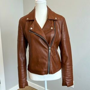 7 For All Mankind faux leather moto jacket